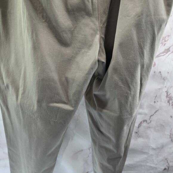 Eileen Fisher Pants Womens Large Tan Khaki Stretch Pull On High Rise Organic - Picture 7 of 11